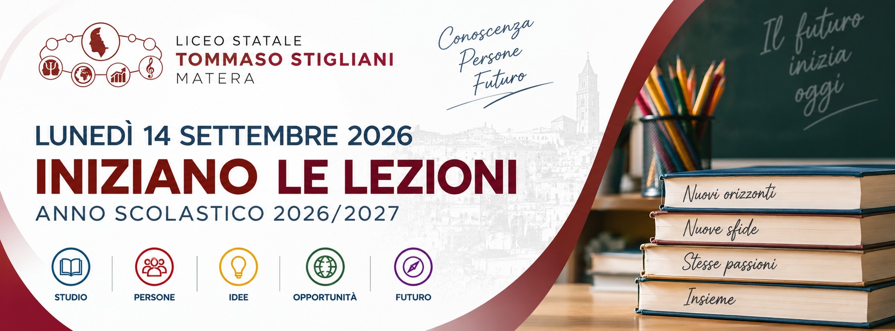 Al via il nuovo anno scolastico 2026/2027